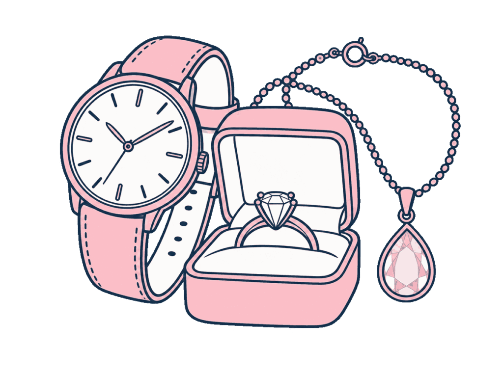 Illustration for trademark class 14: Jewellery & Watches