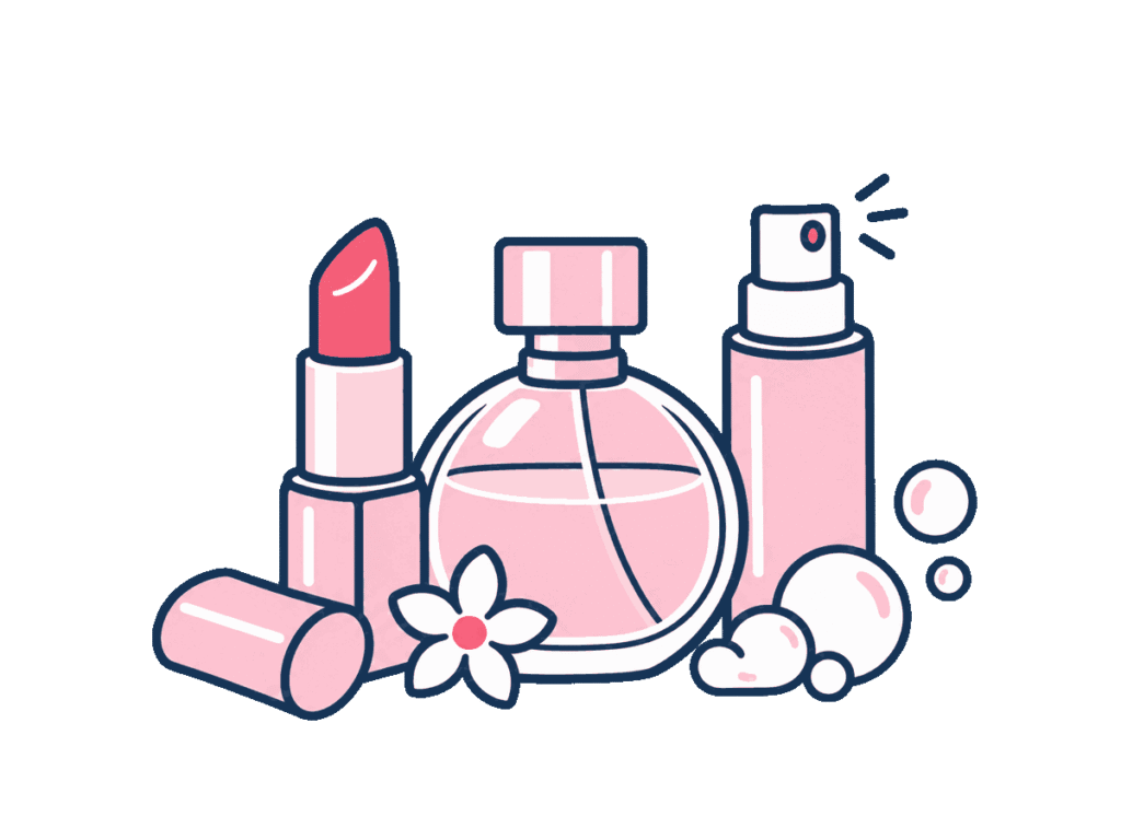 Illustration for trademark class 3: Cosmetic, Beauty & Cleaning Products