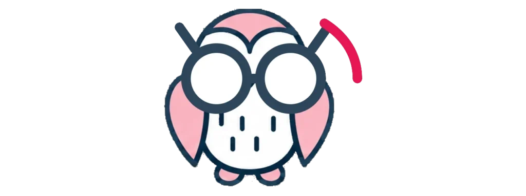 Temmy the owl looking through binoculars to watch for copycat trademarks