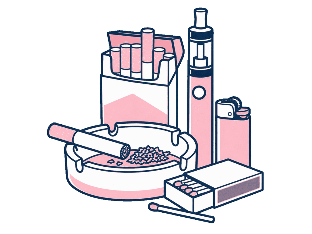 Illustration for trademark class 34: Vapes, E-Liquids, Tobacco & Smokers’ Articles